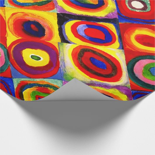 Kandinsky Farbstudien Quadrate Quadrate Quadrate Z Geschenkpapier (Ecke)
