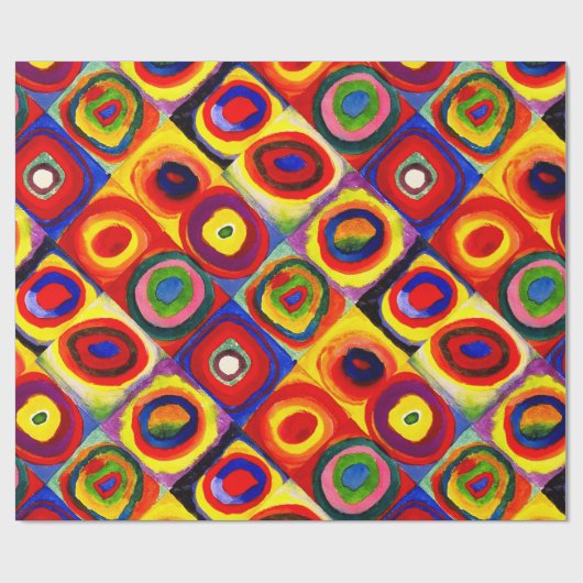 Kandinsky Farbstudien Quadrate Quadrate Quadrate Z Geschenkpapier (Flach)