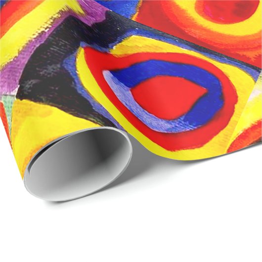 Kandinsky Farbstudien Quadrate Quadrate Quadrate Z Geschenkpapier (Rolleneckpunkt)