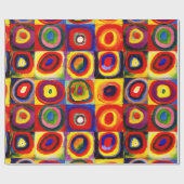 Kandinsky Farbstudien Quadrate Quadrate Quadrate Z Geschenkpapier (Flach)