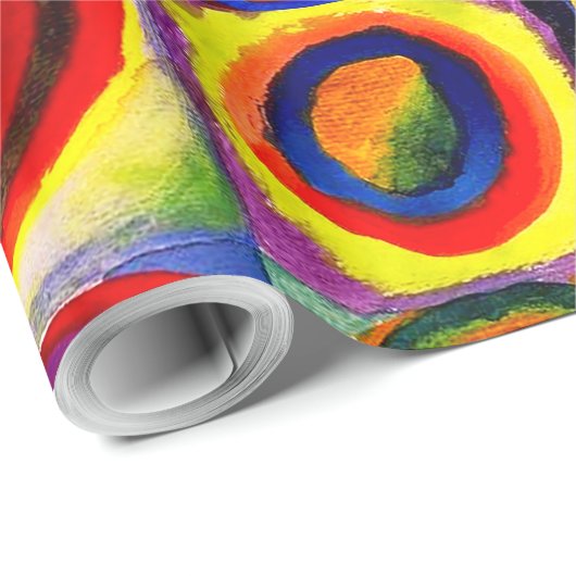 Kandinsky Farbstudien Quadrate Quadrate Quadrate Z Geschenkpapier (Rolleneckpunkt)