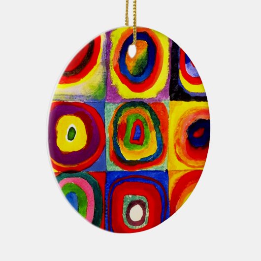 Kandinsky Farbstudien Quadrate Quadrate Quadrate Z Keramik Ornament (Rechts)