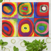 Kandinsky Farbstudien Quadrate Quadrate Quadrate Z Küchentuch (Gefaltet)