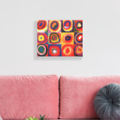 Kandinsky Farbstudien Quadrate Quadrate Quadrate Z Leinwanddruck (Insitu (Wohnzimmer))
