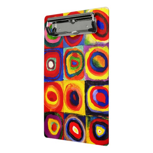 Kandinsky Farbstudien Quadrate Quadrate Quadrate Z Mini Klemmbrett (Gewinkelt2)