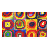 Kandinsky Farbstudien Quadrate Quadrate Quadrate Z Namenschild (Vorderseite)