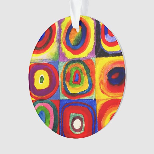 Kandinsky Farbstudien Quadrate Quadrate Quadrate Z Ornament (Vorderseite)