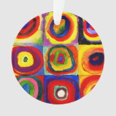 Kandinsky Farbstudien Quadrate Quadrate Quadrate Z Ornament (Vorderseite)