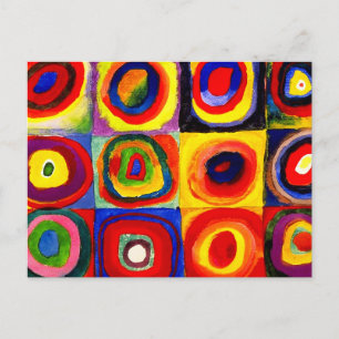 Kandinsky Farbstudien Quadrate Quadrate Quadrate Z Postkarte