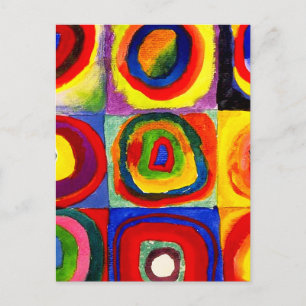 Kandinsky Farbstudien Quadrate Quadrate Quadrate Z Postkarte