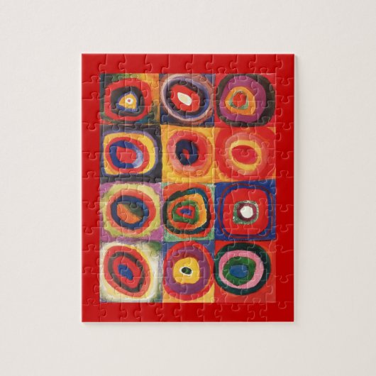 Kandinsky Farbstudien Quadrate Quadrate Quadrate Z Puzzle (Vertikal)