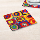 Kandinsky Farbstudien Quadrate Quadrate Quadrate Z Rechteckiger Pappuntersetzer (angewinkelt)