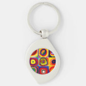 Kandinsky Farbstudien Quadrate Quadrate Quadrate Z Schlüsselanhänger (Vorderseite)