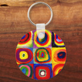 Kandinsky Farbstudien Quadrate Quadrate Quadrate Z Schlüsselanhänger (Vorderseite)