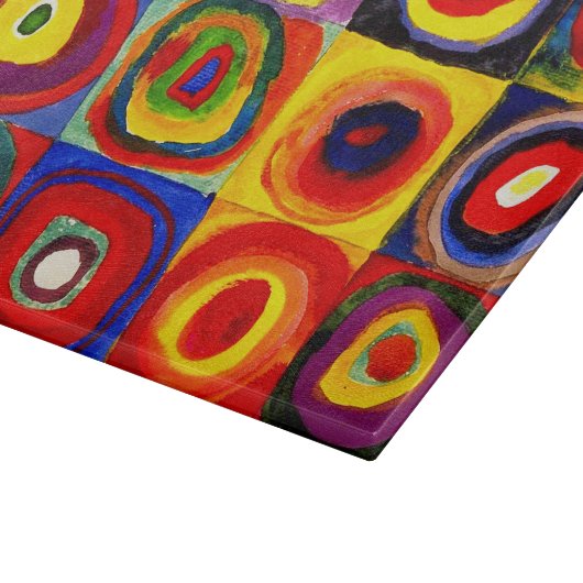 Kandinsky Farbstudien Quadrate Quadrate Quadrate Z Schneidebrett (Ecke)