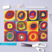 Kandinsky Farbstudien Quadrate Quadrate Quadrate Z Seidenpapier (Handwerk)