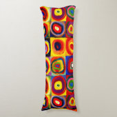 Kandinsky Farbstudien Quadrate Quadrate Quadrate Z Seitenschläferkissen (Vorderseite Vertikal)