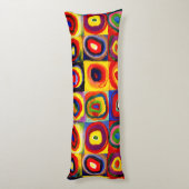 Kandinsky Farbstudien Quadrate Quadrate Quadrate Z Seitenschläferkissen (Rückseite (Vertikal))