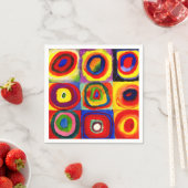 Kandinsky Farbstudien Quadrate Quadrate Quadrate Z Serviette (Beispiel)