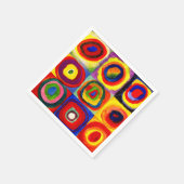 Kandinsky Farbstudien Quadrate Quadrate Quadrate Z Serviette (Ecke)