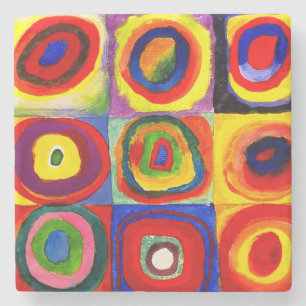 Kandinsky Farbstudien Quadrate Quadrate Quadrate Z Steinuntersetzer