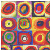 Kandinsky Farbstudien Quadrate Quadrate Quadrate Z Stoff (Nahaufnahme)