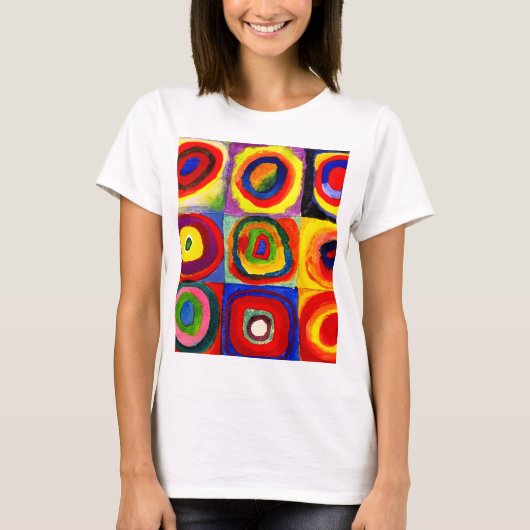 Kandinsky Farbstudien Quadrate Quadrate Quadrate Z T-Shirt (Vorderseite)