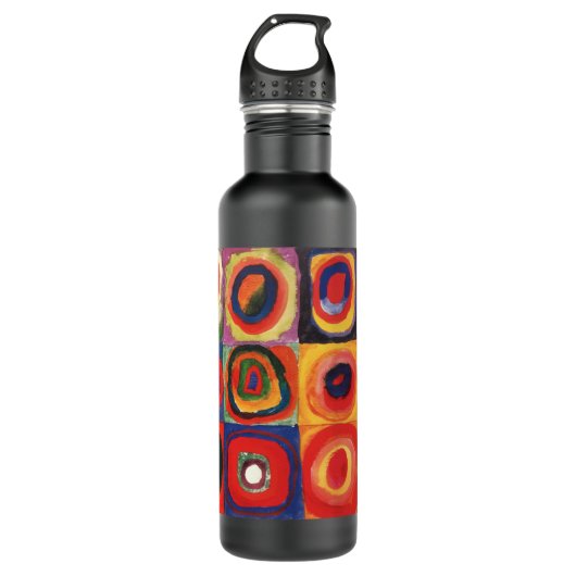 Kandinsky Farbstudien Quadrate Quadrate Quadrate Z Trinkflasche (Vorderseite)
