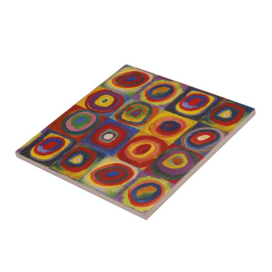 Kandinsky Farbstudium Quadrate Fliese (Seite)