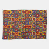 Kandinsky Farbstudium Quadrate Geschirrtuch (Horizontal)