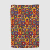 Kandinsky Farbstudium Quadrate Golfhandtuch (Vorderseite)