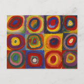 Kandinsky Farbstudium Quadrate Postkarte (Vorderseite)