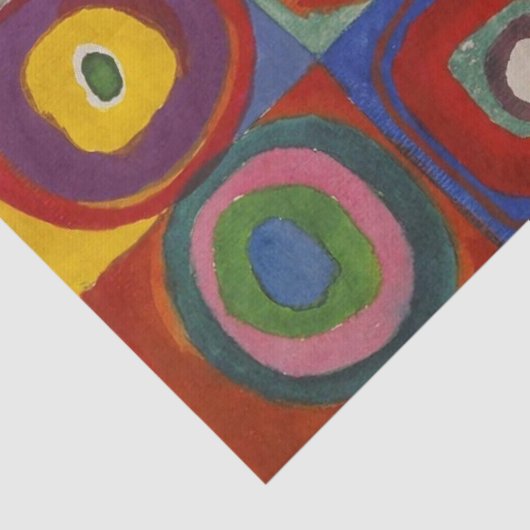 Kandinsky Farbstudium Quadrate Seidenpapier (Detail)