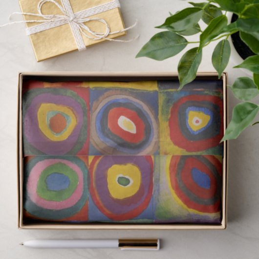 Kandinsky Farbstudium Quadrate Seidenpapier (Geschenk)