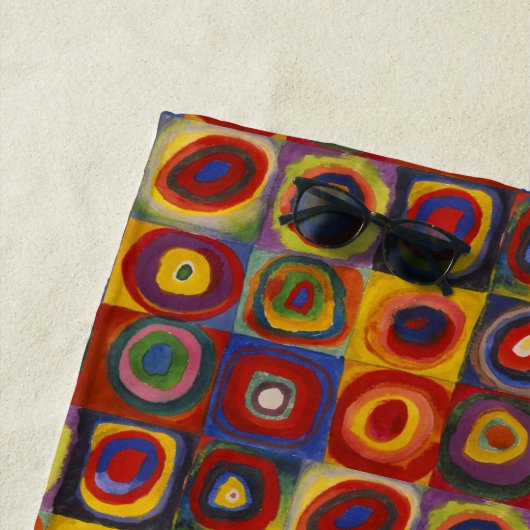 Kandinsky Farbstudium Quadrate Strandtuch (Beispiel)