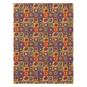 Kandinsky Farbstudium Quadrate Tischdecke