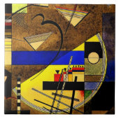 Kandinsky - Festes III, abstrakte Kunst Fliese (Vorderseite)