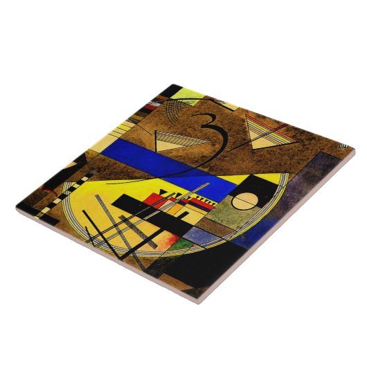 Kandinsky - Festes III, abstrakte Kunst Fliese (Seite)