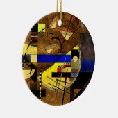Kandinsky - Festes III, abstrakte Kunst Keramik Ornament (Rechts)