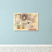 Kandinsky - Flug, abstrakte Kunstwerke Leinwanddruck (Insitu (Holzboden))