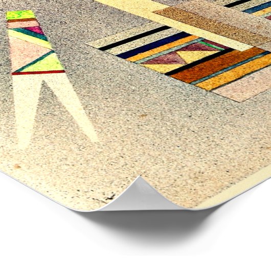 Kandinsky - Flug, abstrakte Kunstwerke Poster (Ecke)