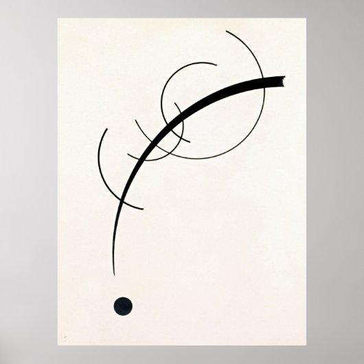 Kandinsky - freie Kurve Poster (Vorne)