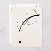 Kandinsky - freie Kurve Postkarte (Vorne/Hinten)