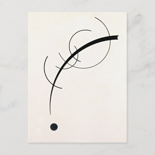 Kandinsky - freie Kurve Postkarte (Vorderseite)