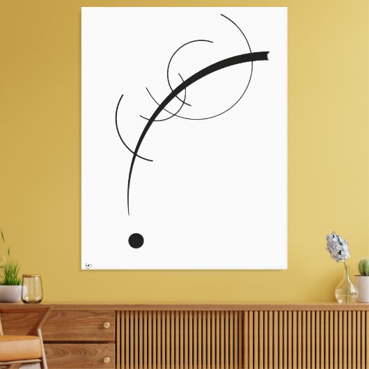 KANDINSKY - FREIER KURVE - 1925 - LEINWANDDRUCK (Insitu (Wohnzimmer))