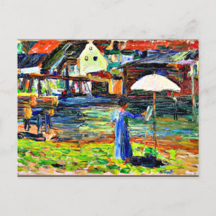 Kandinsky - Gabriele Munter Painting in Kallmunz Postkarte