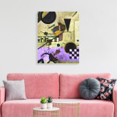 Kandinsky - Gegenstimmen Leinwanddruck (Insitu (Wohnzimmer))