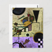 Kandinsky - Gegenstimmen Postkarte (Vorne/Hinten)