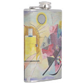 Kandinsky Gelb Rot Blau Abstrakte Kunst-Flasche Flachmann (Rechts)