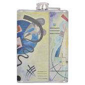 Kandinsky Gelb Rot Blau Abstrakte Kunst-Flasche Flachmann (Rückseite)